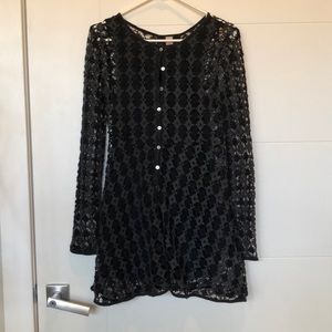 Crochet mini dress